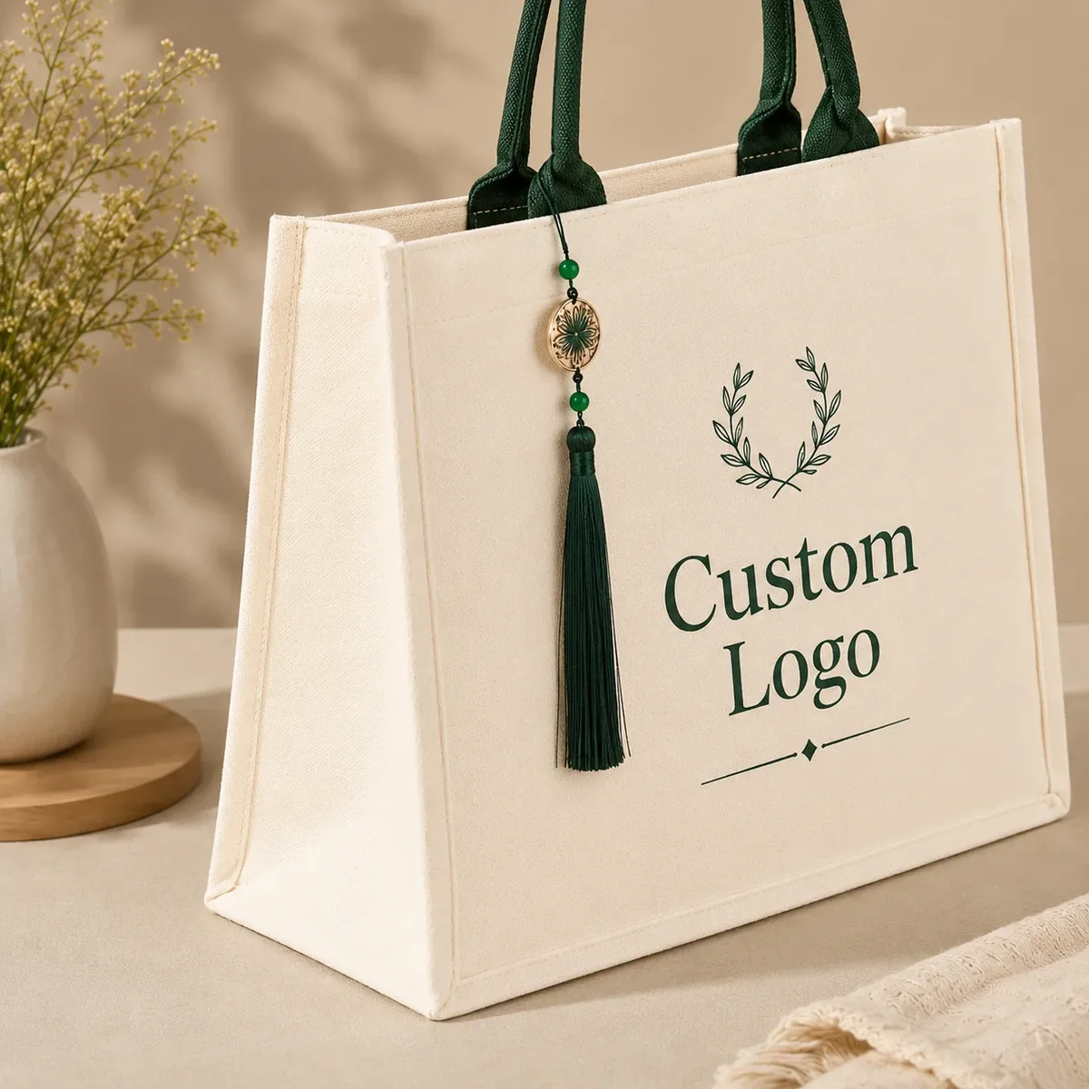 sac fourre-tout en toile personnalisé avec logo, sac à main de shopping grande capacité, sac cadeau de mariage, sac à bandoulière réutilisable en coton et lin