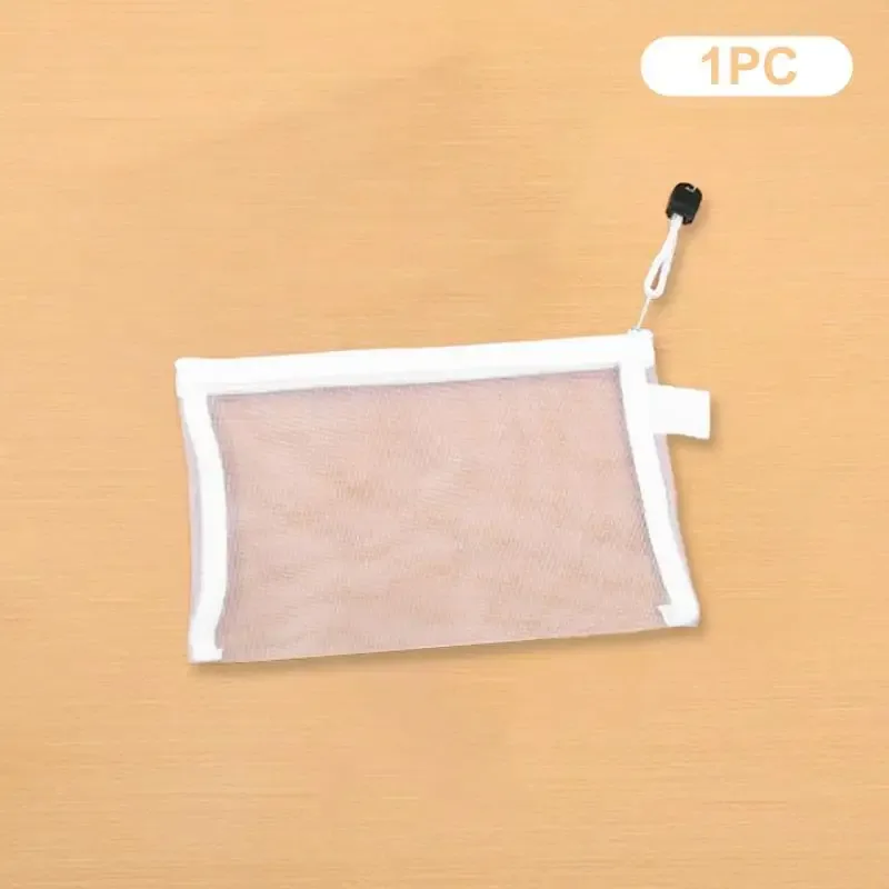 porte-passeport de voyage en maille transparente, sac organisateur de cartes d'identité et de billets, pochette à fermeture éclair pour documents, 1/3/5 pièces