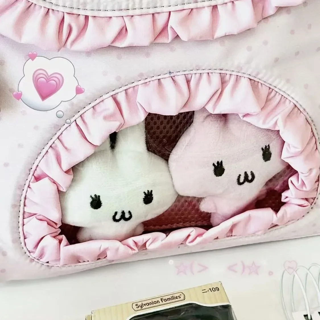 nouveau sac à dos ulzzang ita bag harajuku à pois fraises, mignon et adorable, style kawaii preppy, sac pour poupées y2k