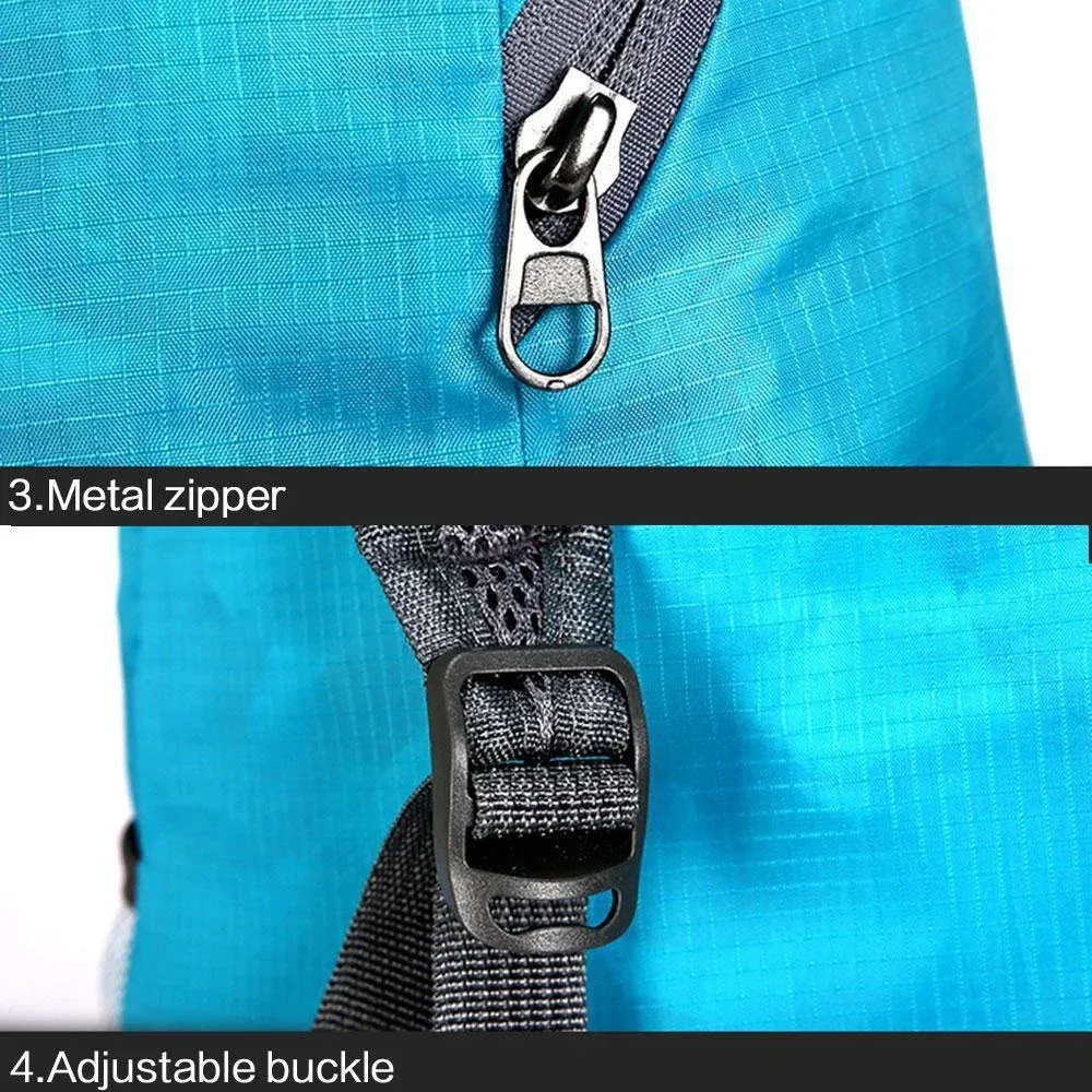sac à dos de sport de plein air pliable et étanche, sac de voyage portable ultra léger adapté au camping, à la course à pied et au fitness