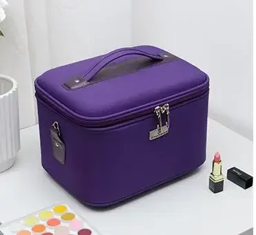 trousse de maquillage pour femmes, trousse de toilette cosmétique, valise de rangement pour maquillage
