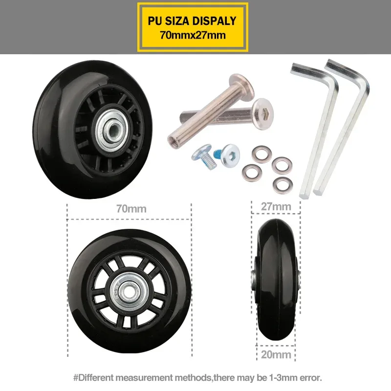 roues de valise 1 paire d'axes de remplacement pour valises roues de rechange de luxe outil de réparation de luxe roulettes