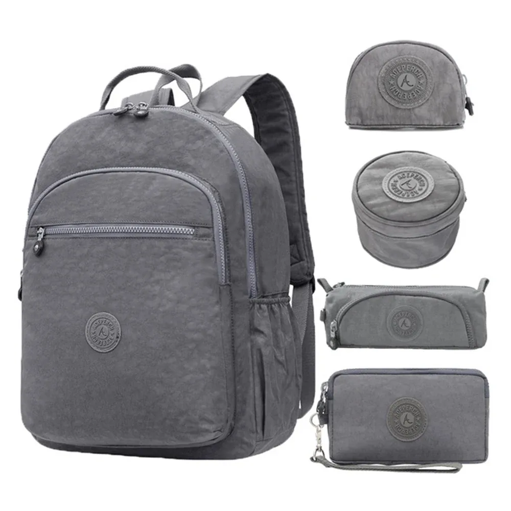 aceperch – sac à dos d'école en nylon pour filles et adolescentes, pour ordinateur portable