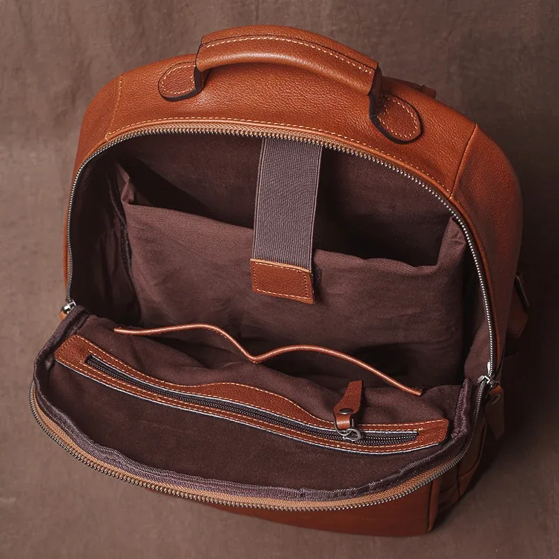 guro marque de luxe sac à dos en cuir véritable hommes et femmes haute capacité week-end sac de voyage cartable en peau de vache affaires 16 "sac pour ordinateur portable