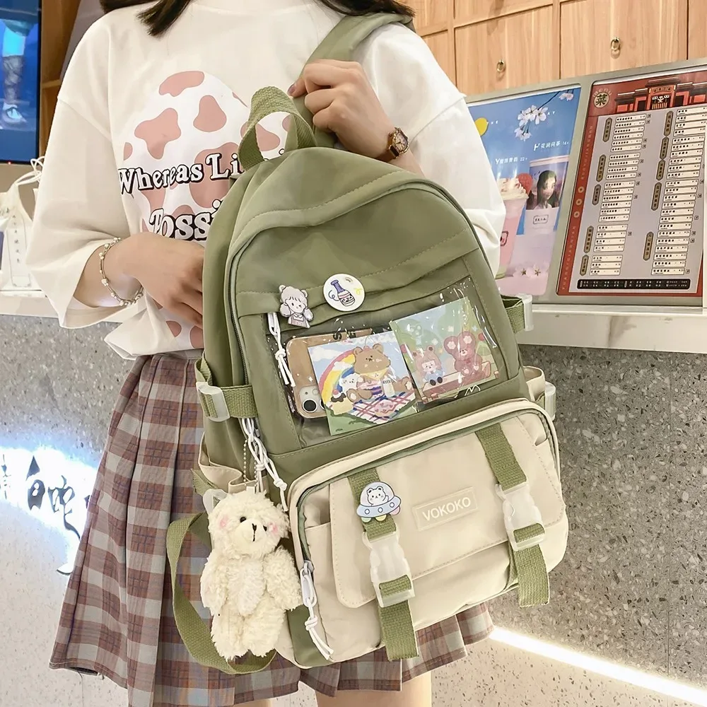 Sac à dos étanche pour femme, sac d'école pour adolescente, cartable d'étudiant, sac à dos pour ordinateur portable, sac à dos de voyage féminin mignon