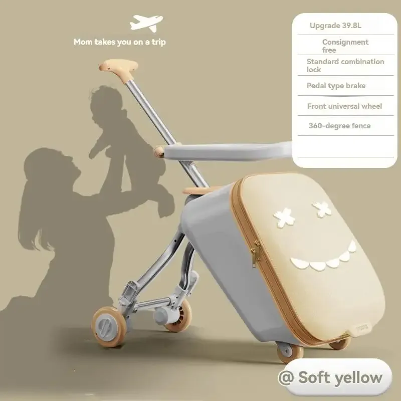 coffre pour enfants de dessin animé, boîte pour bébé, sac de voyage pour enfant, voiture pliable de 20 pouces