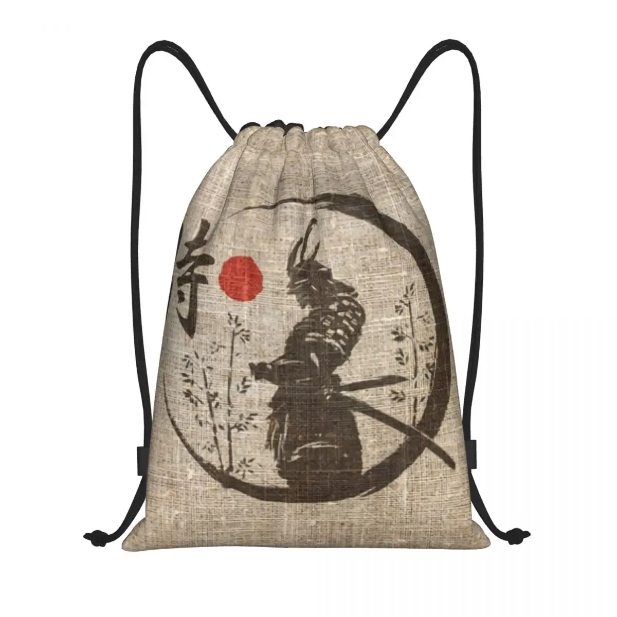sac à dos de sport léger personnalisé pour hommes et femmes, sac à dos de proximité wstring, sacs d'entraînement, samouraï, mot japonais