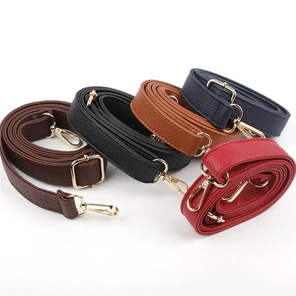 sangle de sac à bandoulière en cuir pu, sangle de remplacement réglable pour sac à bandoulière, motif litchi, ceinture de sac à main détachable pour femmes