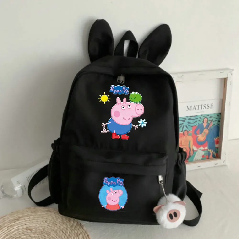 sac à dos grande capacité peppa pig, mignon, polyvalent, pour étudiants, loisirs, voyage, saison de rentrée scolaire