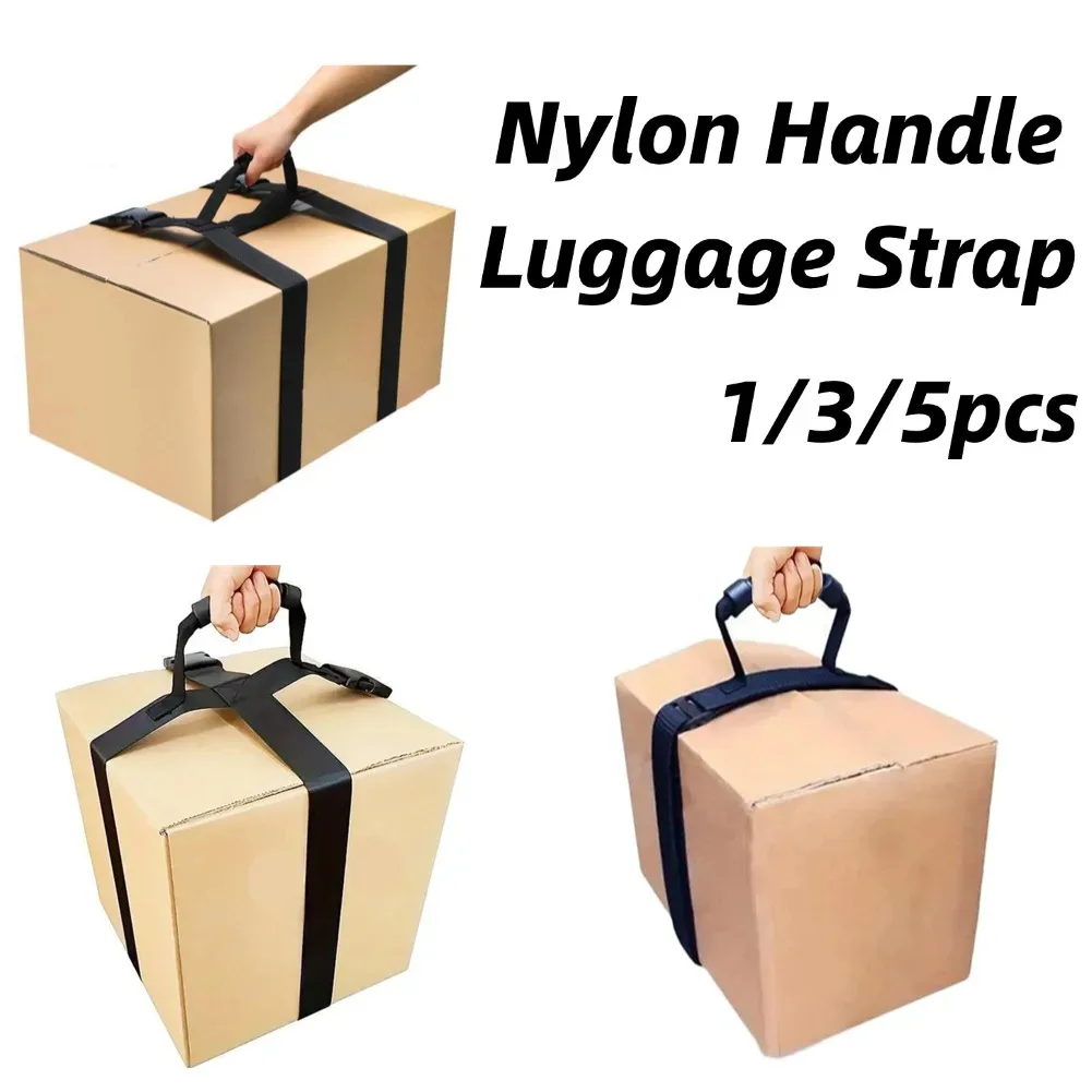 sangle de bagage portable en nylon avec poignée, ceinture de fixation réglable en forme de croix pour valises, accessoires de voyage