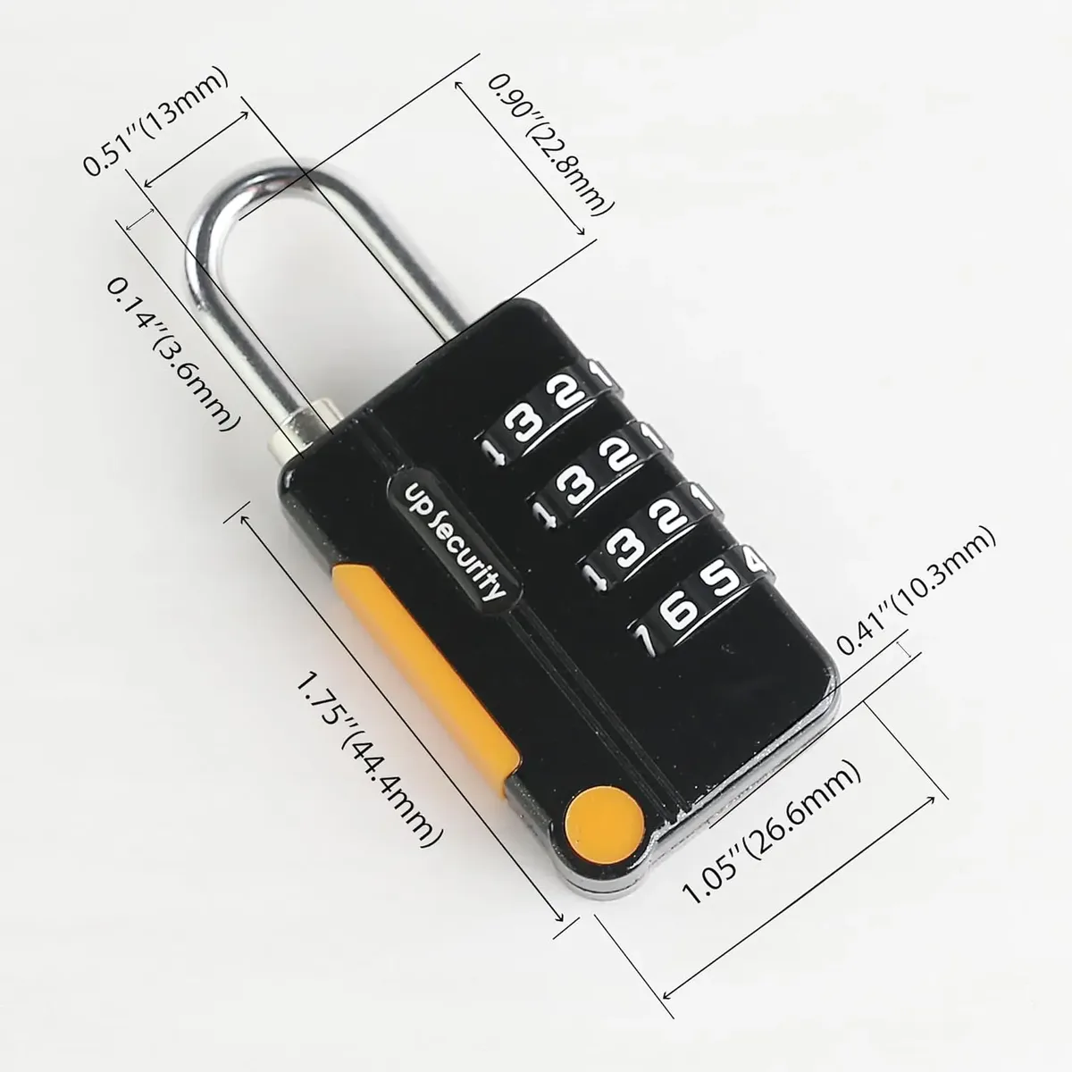 cadenas à combinaison à 4 chiffres, mini cadenas pour bagages, sacs à dos, salle de sport, école, armoire 814