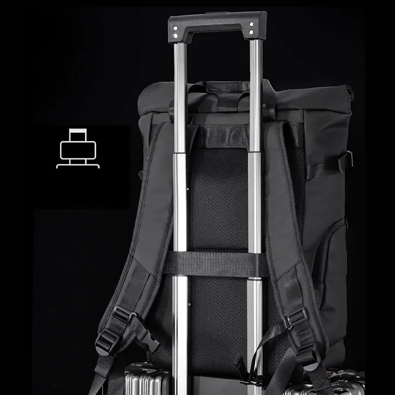 sac de voyage pour hommes, sac à dos pour ordinateur portable de 15.6 pouces, sac à dos étanche pour l'extérieur, le camping, la randonnée, l'école, le collège, le travail