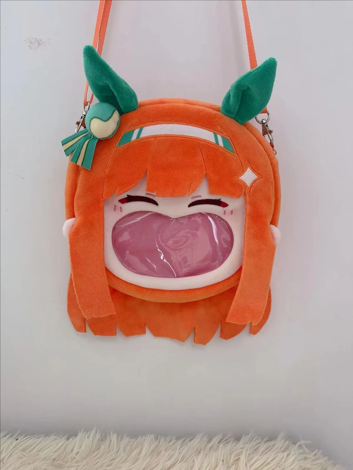 itabag uma musume joli derby silence suzuka sac à dos sac en peluche unisexe sac à bandoulière cosplay étudiant sac à dos sac cadeau d'anniversaire