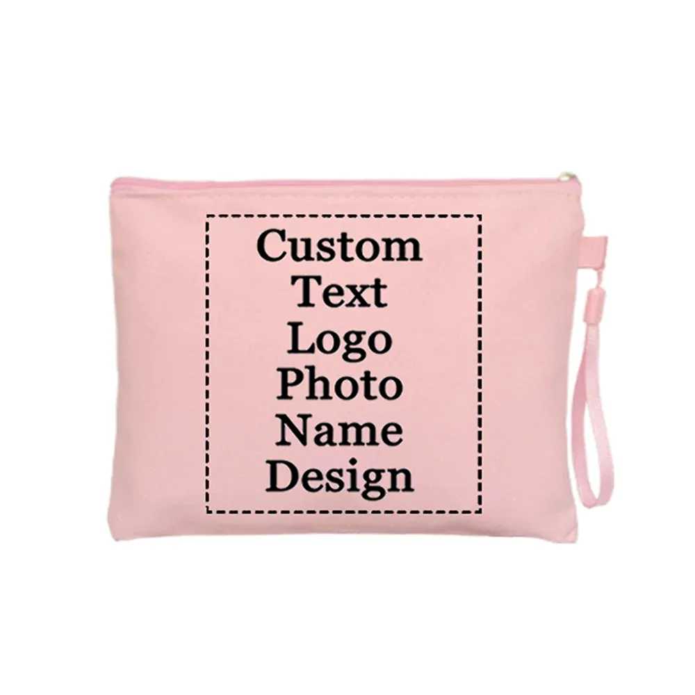 sacs de rangement pour maquillage personnalisés avec logo/photo, sacs cosmétiques et de toilette, pochettes de maquillage, cadeau pour étudiants et mariées
