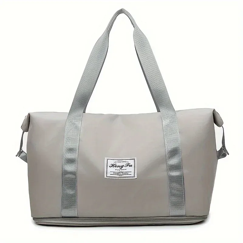 nouvelle mode et loisirs, sac de voyage oxford multifonctionnel pliable, séparation sec/humide, grande capacité, fermeture éclair