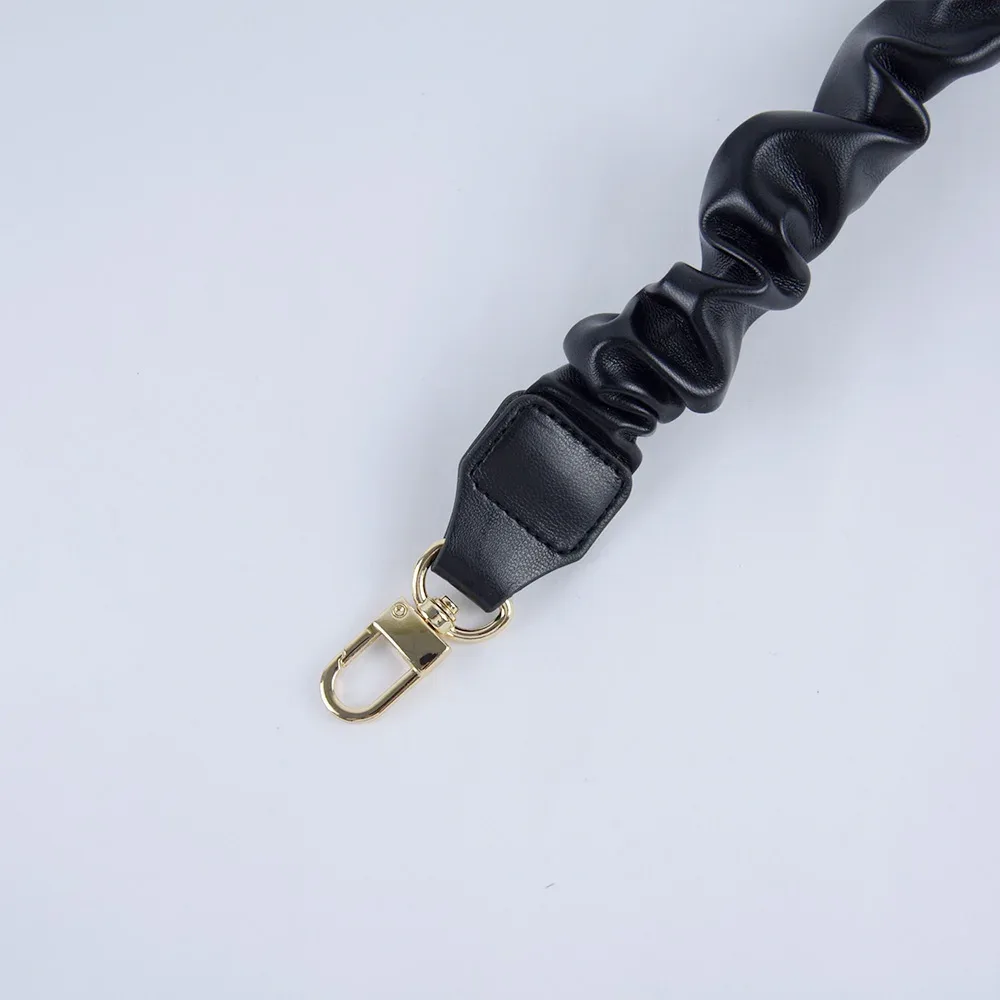 nouveau sac froissé en cuir bretelles plissées courtes longues plis poignées épaule sous les bras sangle remplacements sac à bandoulière accessoires
