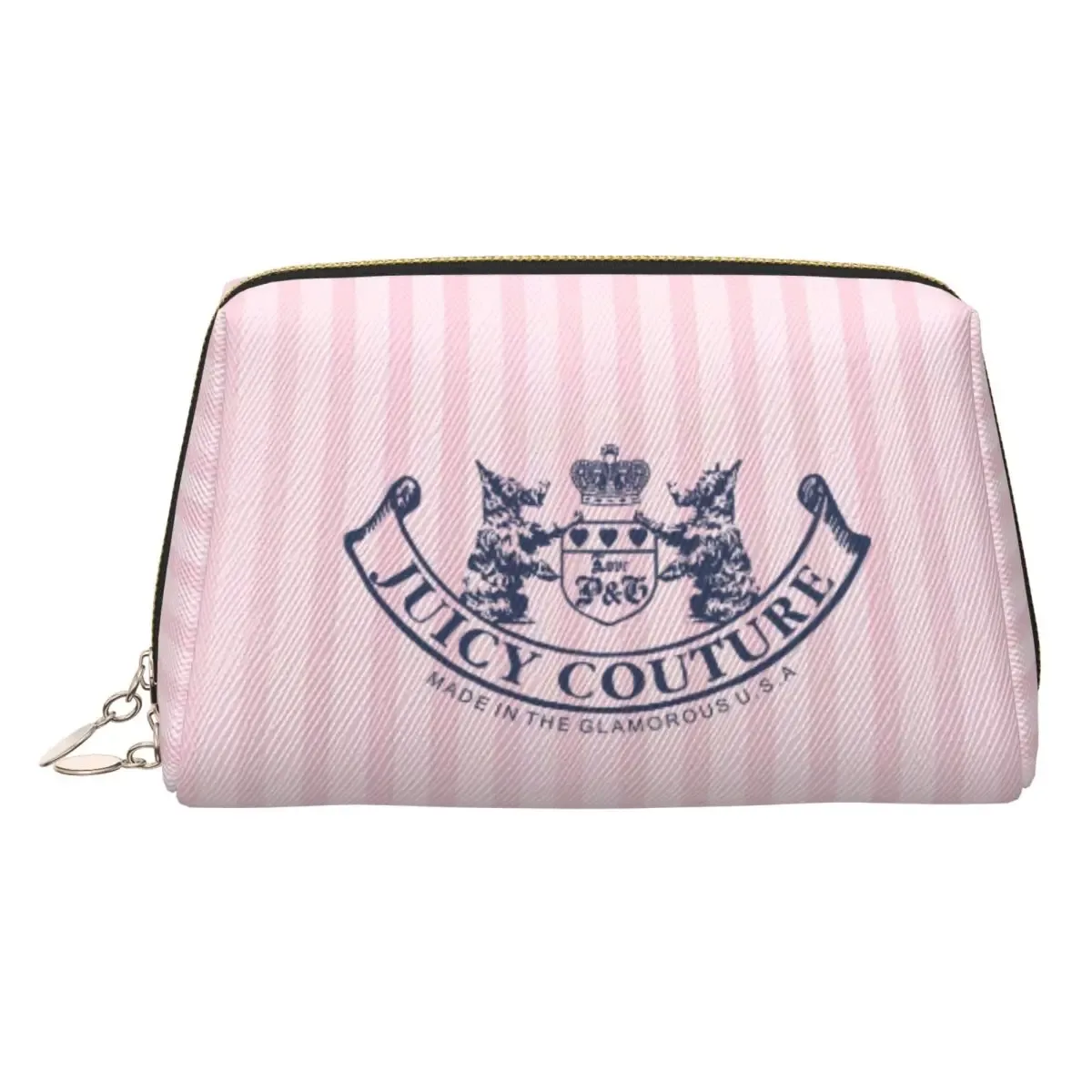 sac de maquillage j-juicy-c-couture, pochette à fermeture éclair, sacs cosmétiques de voyage, grand sac cosmétique portable en cuir pour femmes