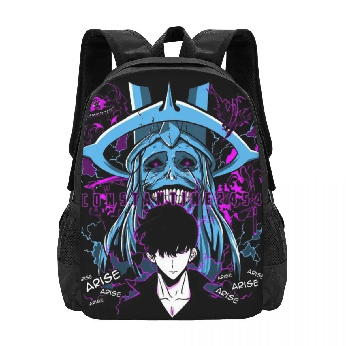 sac à dos pour ordinateur portable de voyage à nivellement solo, sac d'ordinateur d'école d'affaires, cadeau pour hommes et femmes