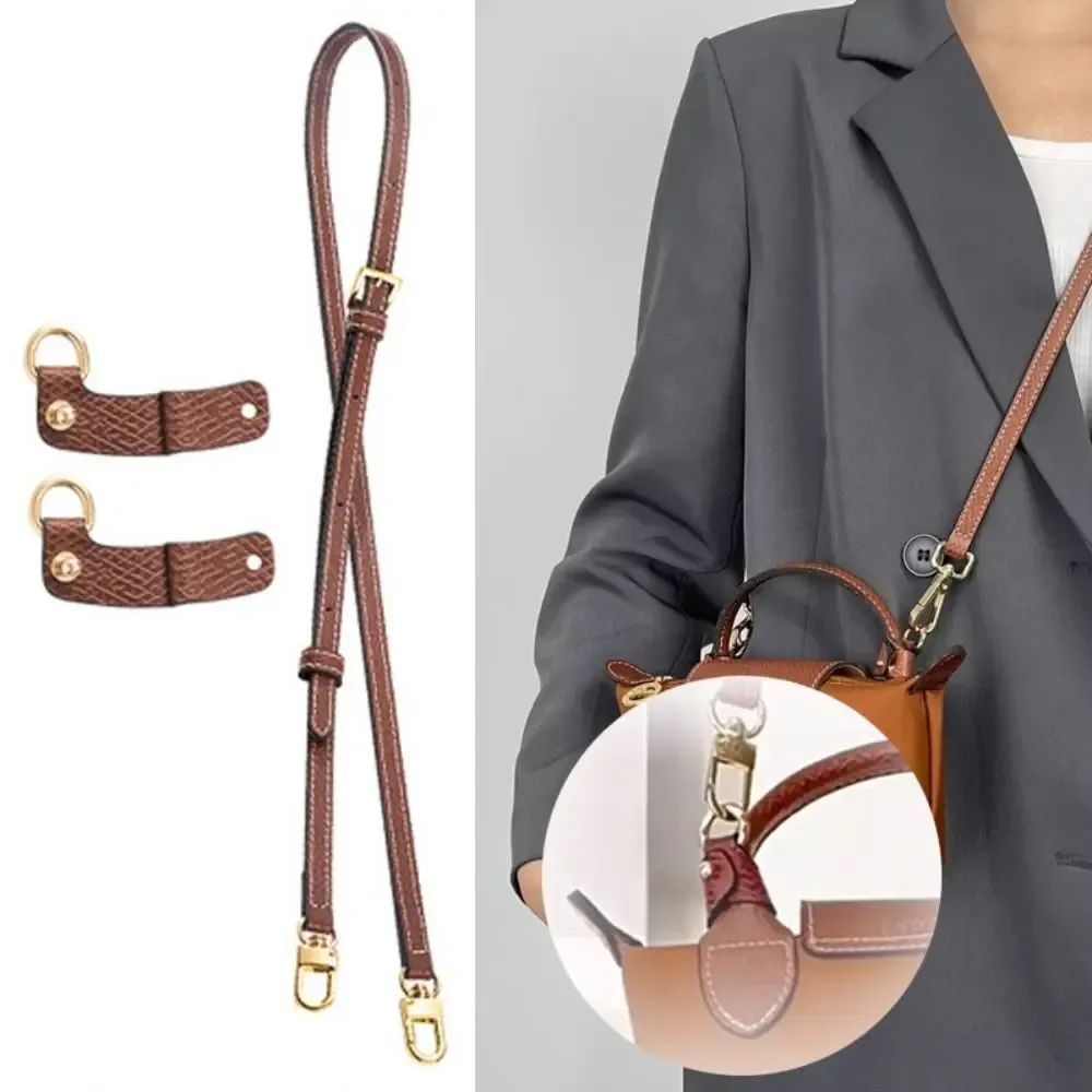 longchamp-sacs à bandoulière en cuir véritable, conversion de transformation sans poinçon, accessoires de sac à main, structure environnementale
