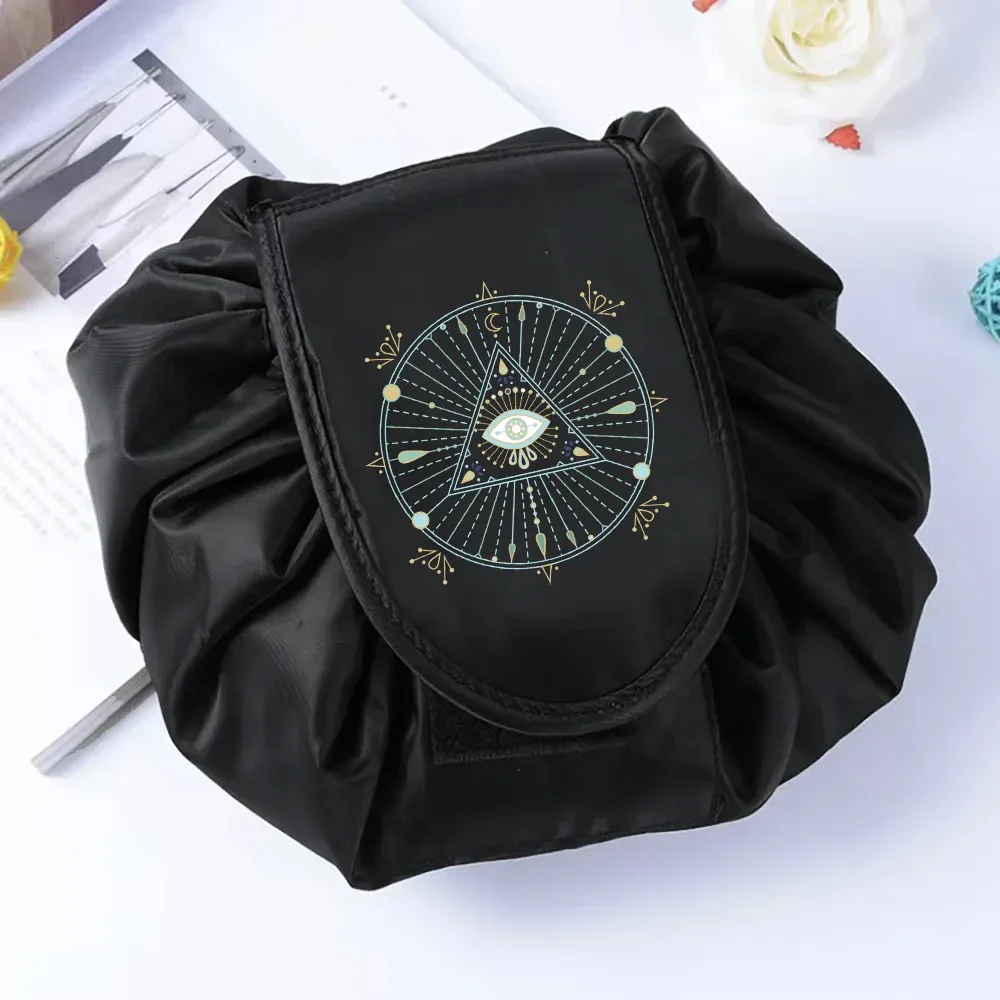 sac de rangement portable étanche pour cosmétiques, sac paresseux de proximité wstring, poudres de maquillage magiques, grande capacité, trousse de beauté de toilette de voyage