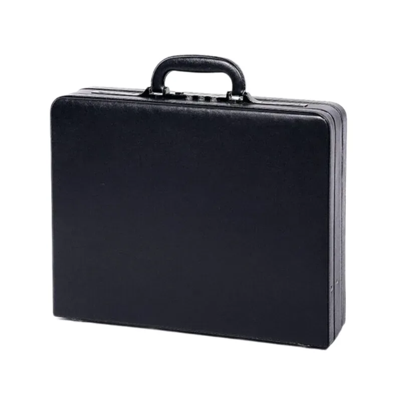 porte-documents d'affaires en cuir pu de qualité supérieure de style vintage avec verrouillage par mot de passe - sac pour ordinateur portable vintage pour hommes