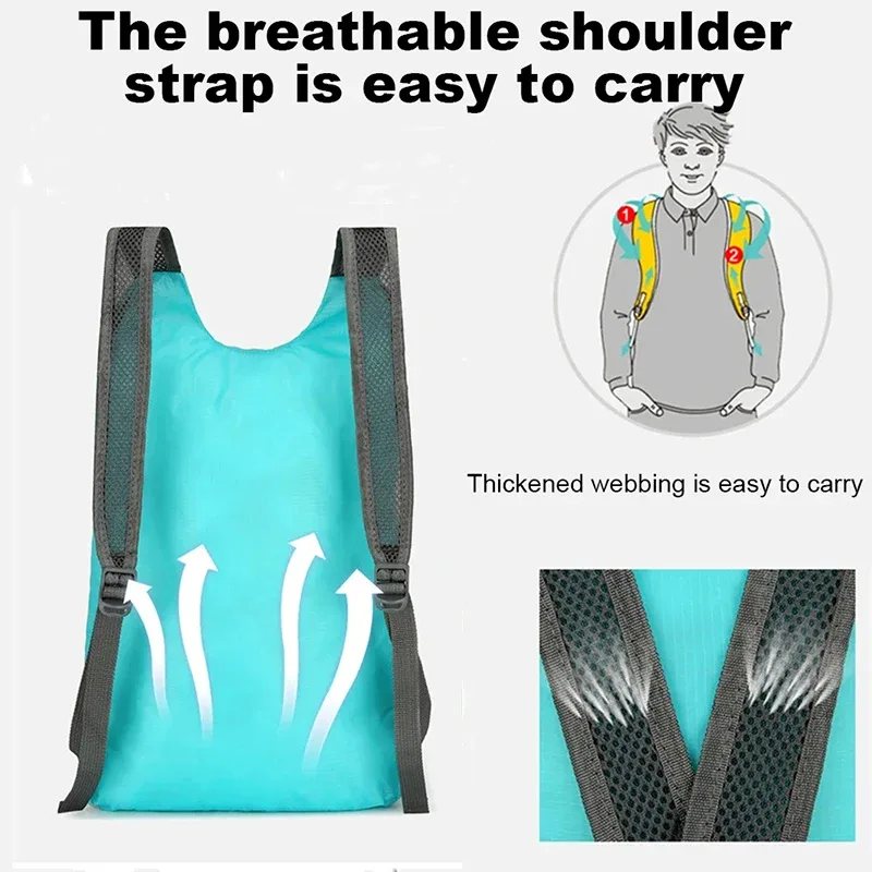 nouveau sac à dos unisexe léger pliant multicolore sac à dos extérieur printemps mode mini sac fourre-tout