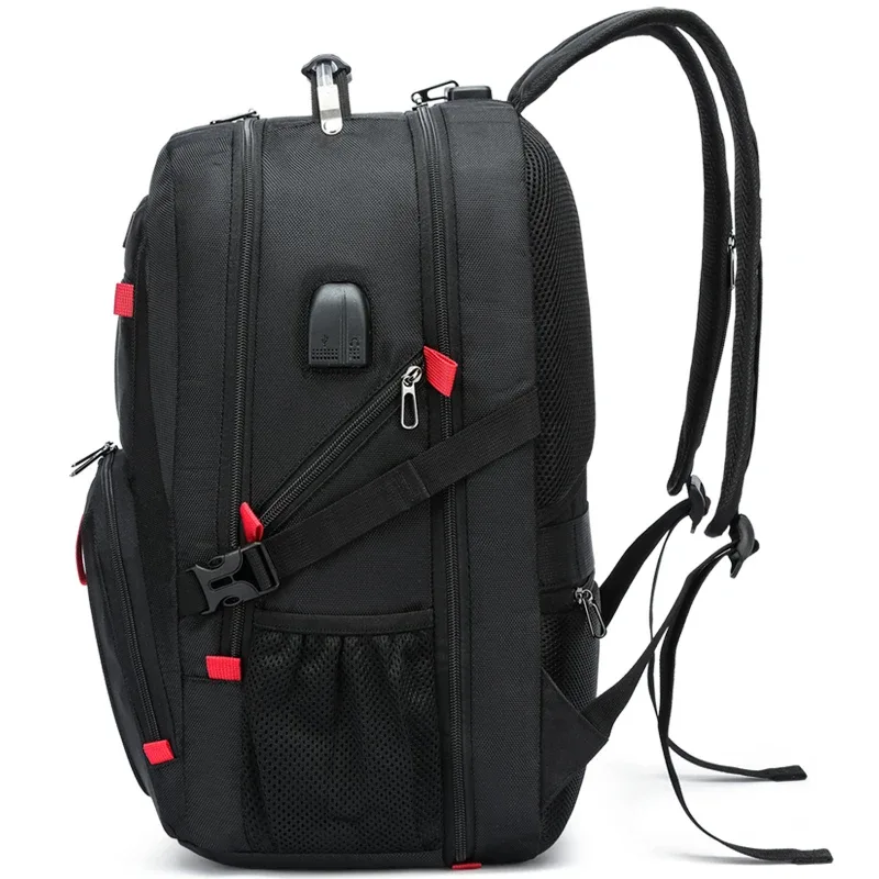 sac à dos de grande capacité 30l pour hommes, sac à dos portable décontracté à plusieurs compartiments, conception antivol, sac pour ordinateur portable, sac de jour à fermeture éclair