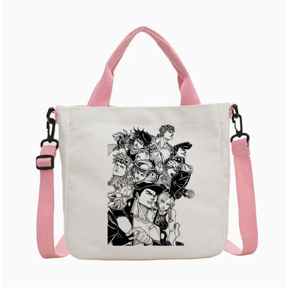 sac fourre-tout jojo bizarre adventure steel ball run, sac fourre-tout pliable pour femme, sac à bandoulière pour le shopping y2k