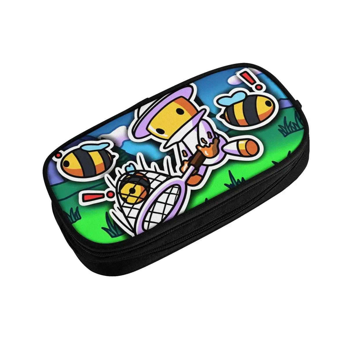 mignon wobbly life jeu en ligne trousse à crayons étuis à crayons stylo pour étudiant grand rangement sacs à crayons bureau fermeture éclair papeterie