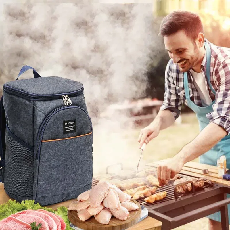sac à dos isotherme épaissi étanche pour homme, sac isotherme pour pique-nique, bière, réfrigérateur, 20l