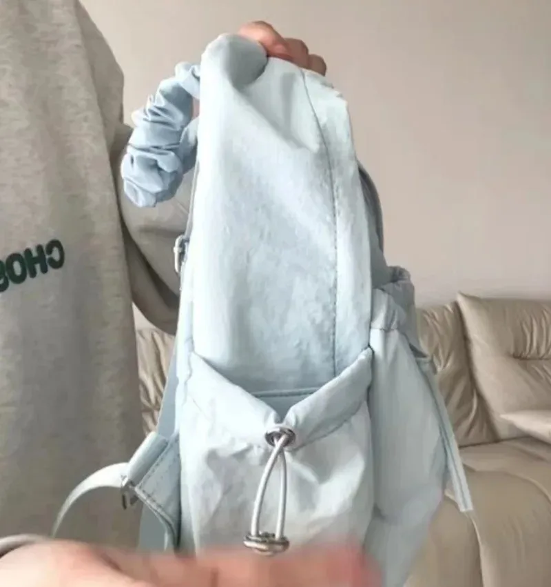nom brodé personnalisé simple polyvalent cordon arc sac à dos grande capacité sac à dos voyage scolaire pour cadeaux sac à dos