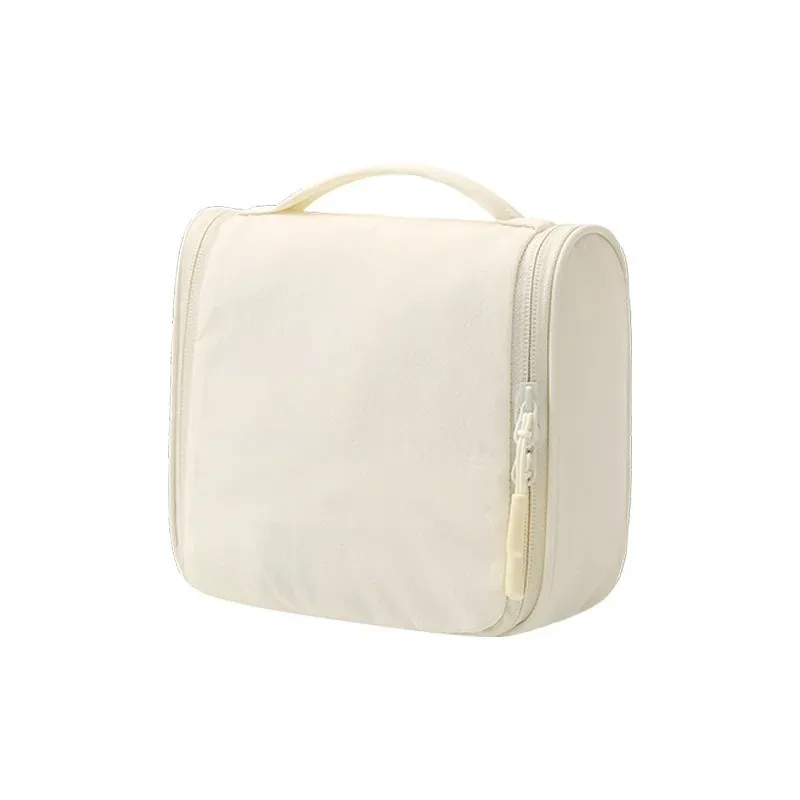sac de toilette de voyage suspendu imperméable, organisateur de cosmétiques portable avec crochet, grande capacité, pochette de rangement pour maquillage et soins de la peau