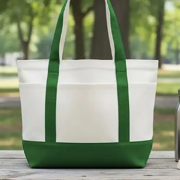 sac fourre-tout en toile personnalisé avec logo imprimé, sac de shopping écologique en coton avec poignées, sac fourre-tout pour transporter le logo de l'entreprise