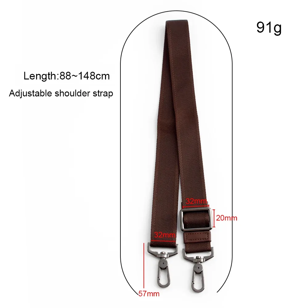 sac à bandoulière épais et détachable pour hommes, 1 pièce, accessoires pour sac d'ordinateur, porte-documents durable, large bandoulière, accessoires de bricolage