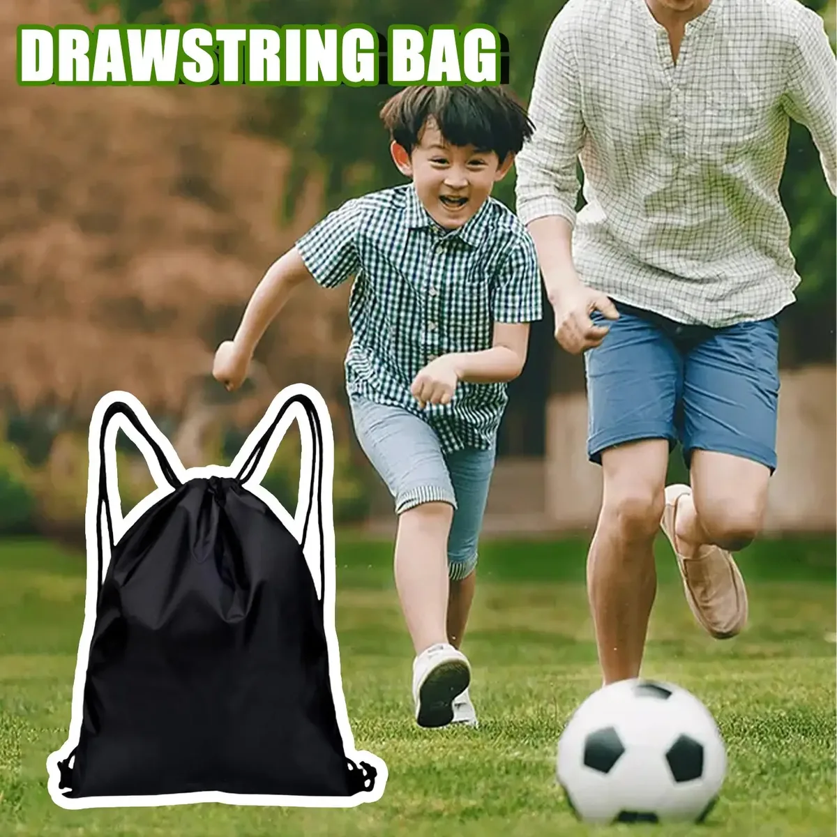 sac de rangement en nylon imperméable avec cordon de serrage, sac multifonctionnel, sac de voyage durable pour chaussures, sous-vêtements, sport et voyage