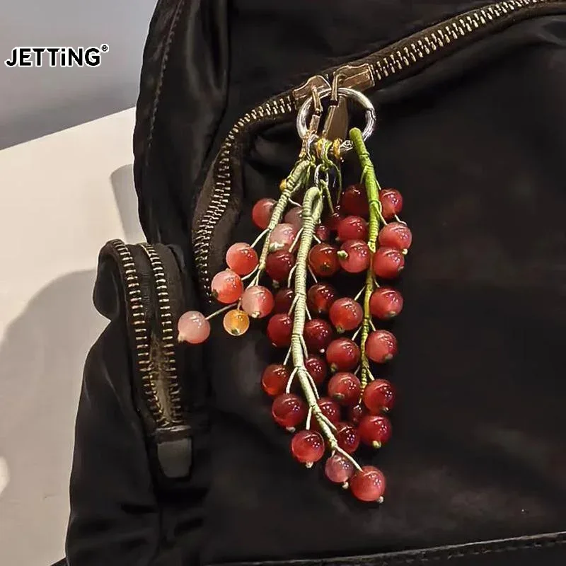 breloque de sac faite à la main avec perles de résine brillantes, design mignon et adorable, idéale pour la décoration de sacs à dos et de sacs à main, cadeau pour filles