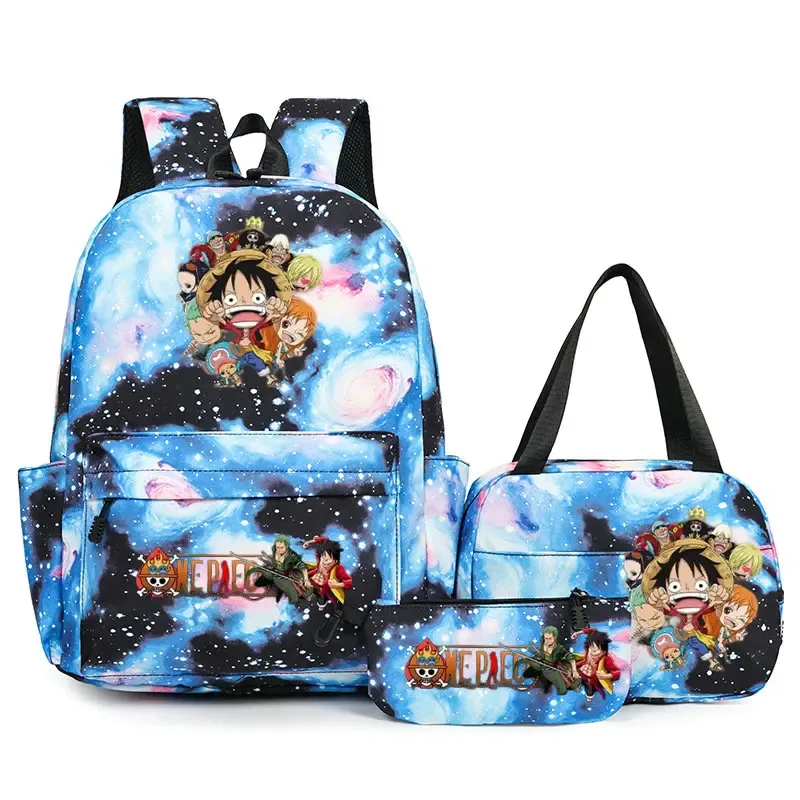 sacs à dos one piece pour étudiants, sacs d'école pour adolescents, hommes et femmes, sac fourre-tout, pochette, sacs à dos en nylon, sacs de voyage