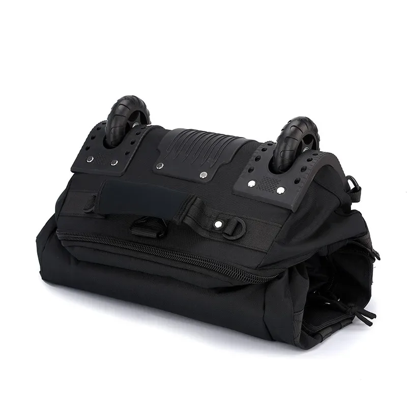 sac de sport pliable à roulettes, sac à dos de sport multifonctionnel pour hommes et femmes, bagage à main pour les voyages et les entraînements