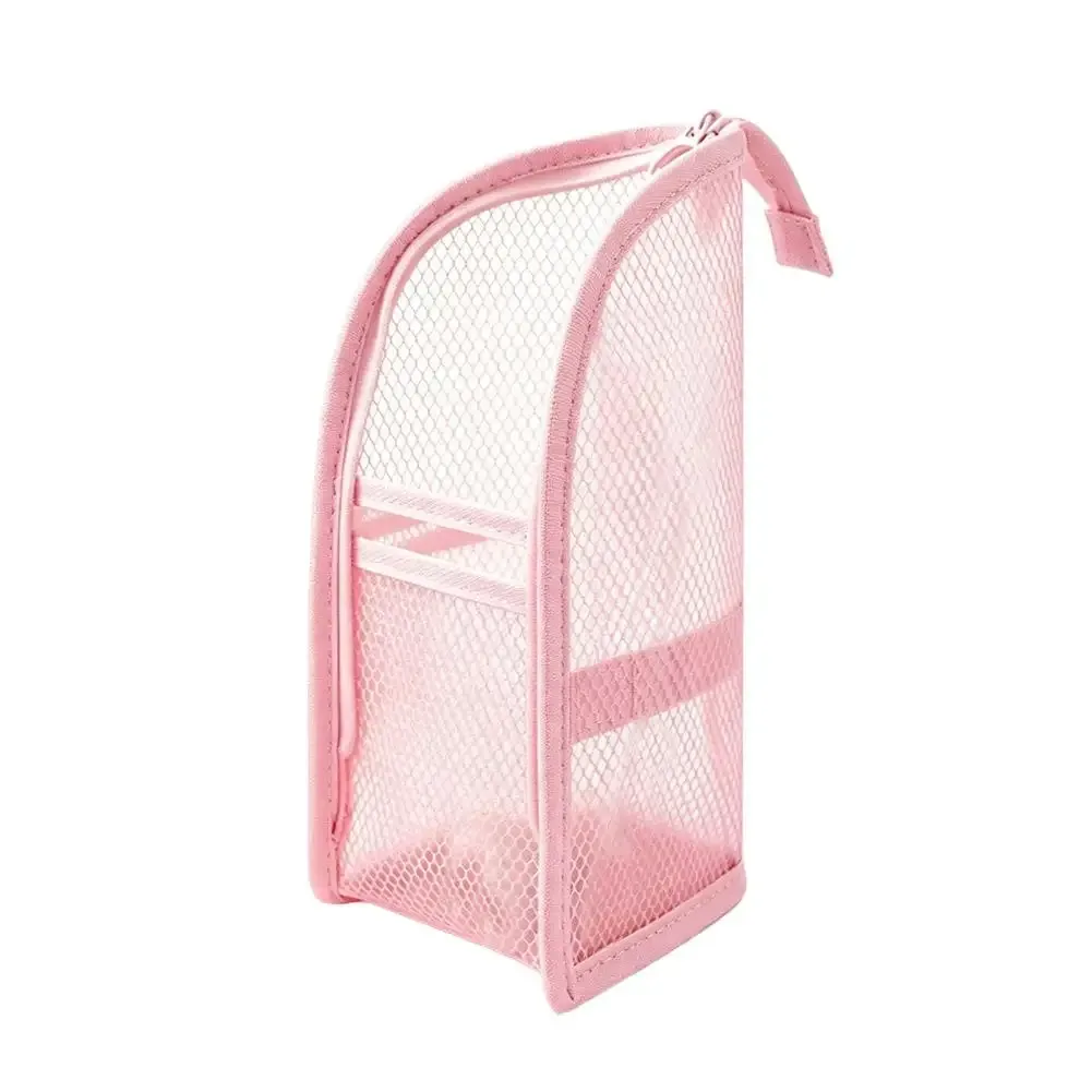sac à cosmétiques en maille pour femmes, sac de rangement de voyage, organisateur de maquillage, pochette de maquillage portable, petite et grande trousse de toilette, étui de beauté 