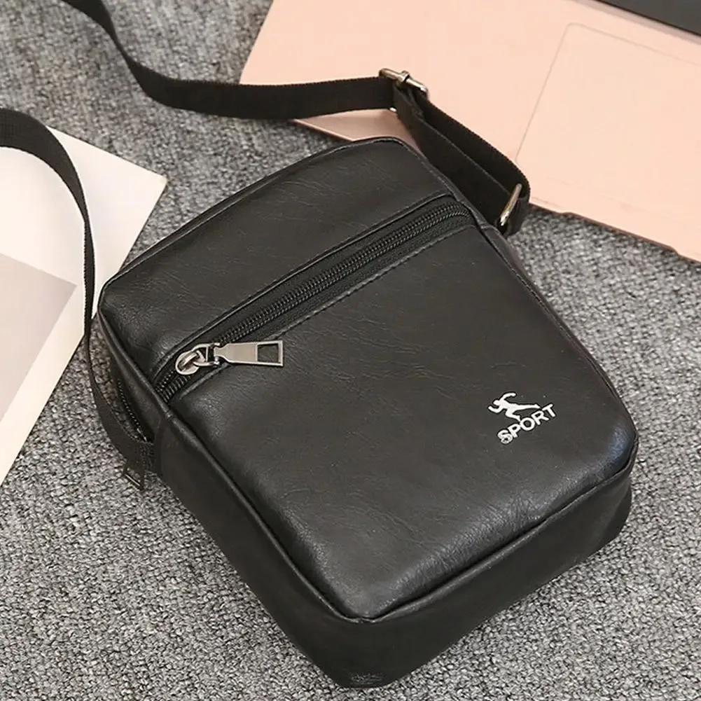 sacs à main kaki noir marron, petits fourre-tout en cuir pu, sacoche à bandoulière pour hommes employé de bureau, épaule antivol b y7b5