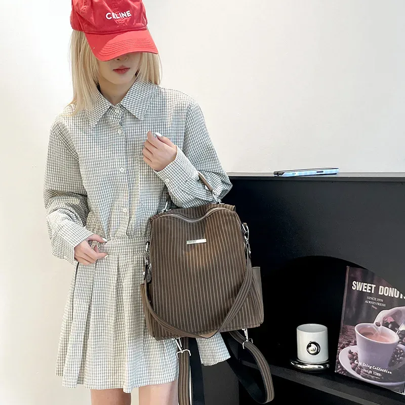 nouveau ins mode niche sac à dos simple épaule portable messager polyvalent multifonctionnel sac à dos