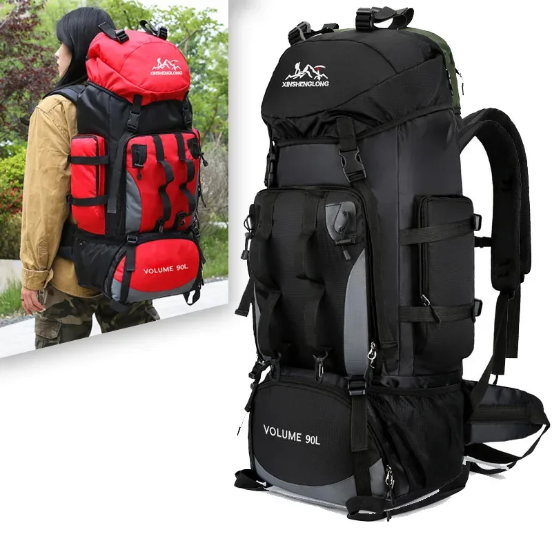 Grand sac à dos de voyage étanche pour homme, sac de camping, sac à dos de randonnée, sac à dos touristique, sports de plein air, escalade, canadisme, 80L