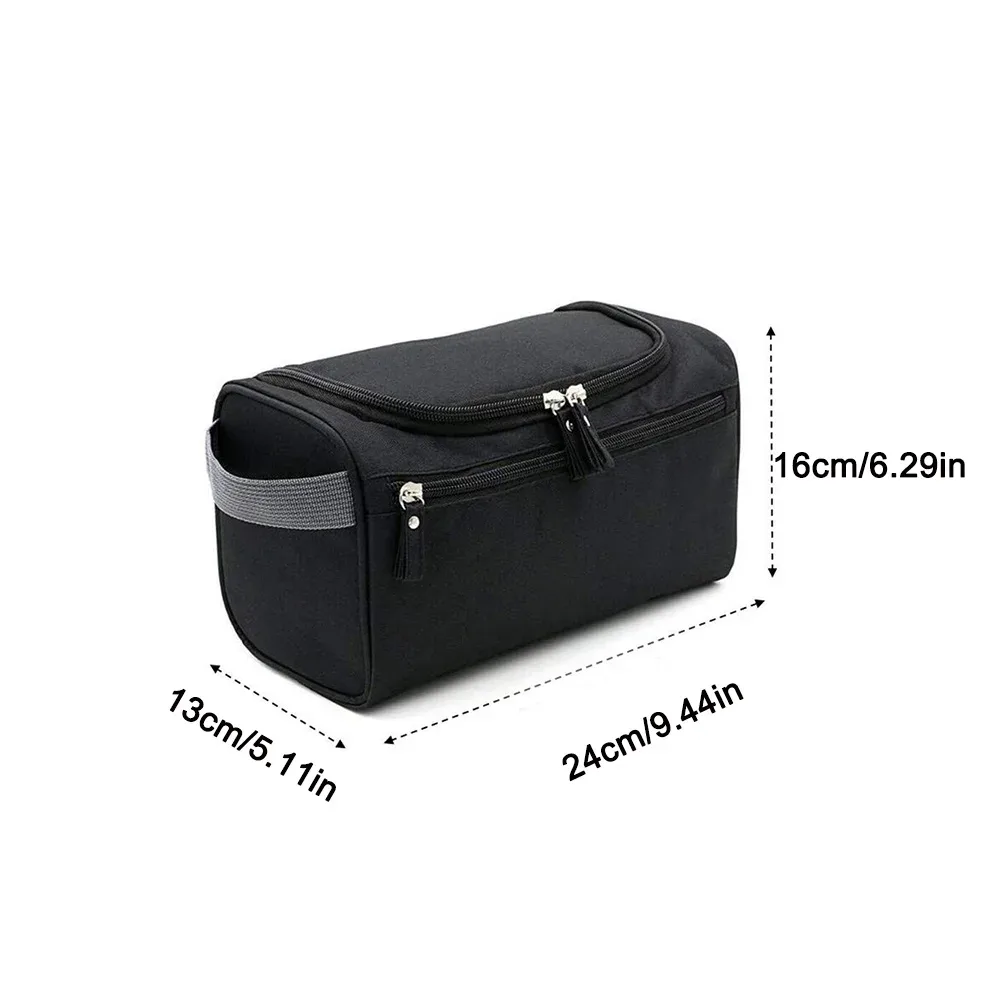 sac de rangement de toilette de voyage multifonctionnel, crochet à main pour hommes, organisateur de grande capacité, pochette de toilette portable pour utilisation en voyage