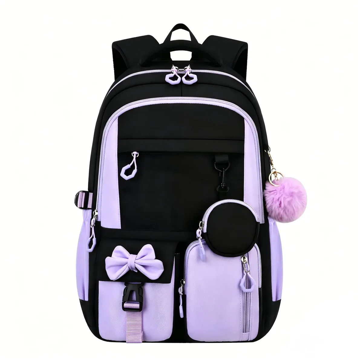 ensemble de sacs d'école pour enfants, grand sac à dos kawaii pour filles, sac à dos d'école primaire, sac à livres pour enfants, sac à dos de voyage étanche pour ordinateur portable