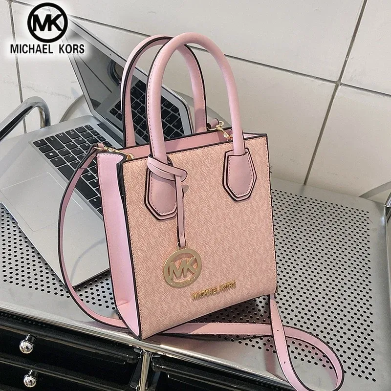 sac à bandoulière michael kors pour femmes, sac seau décontracté à motif lettres, sac sous le bras pour partitions de musique, sac de voyage mk pour filles