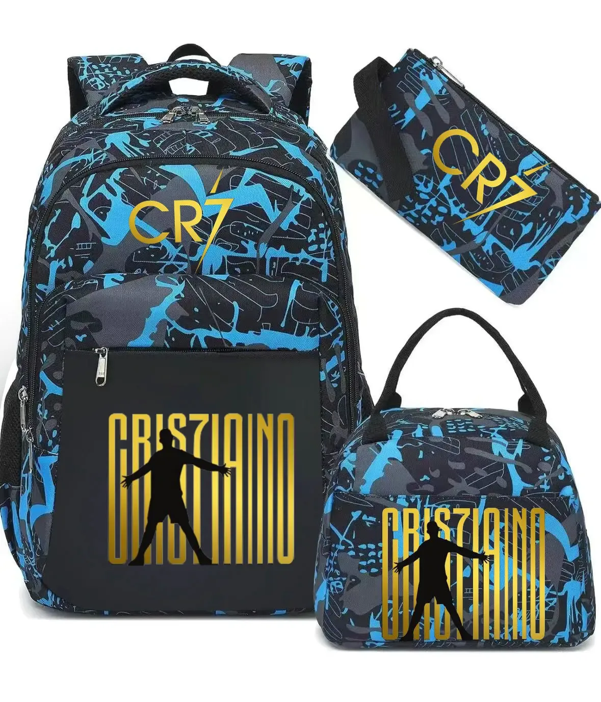 cr7 sacs à dos capacité légère sacs d'école pour ordinateur portable pour adolescents femmes hommes déplacements voyage mochilas