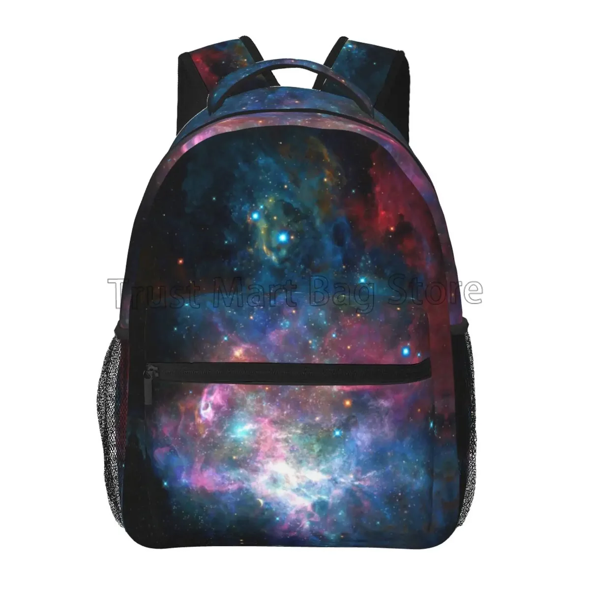sac à dos blue galaxy starry stars pour adolescents, sac à dos pour filles et garçons, sac de voyage pour ordinateur portable, espace, lycée