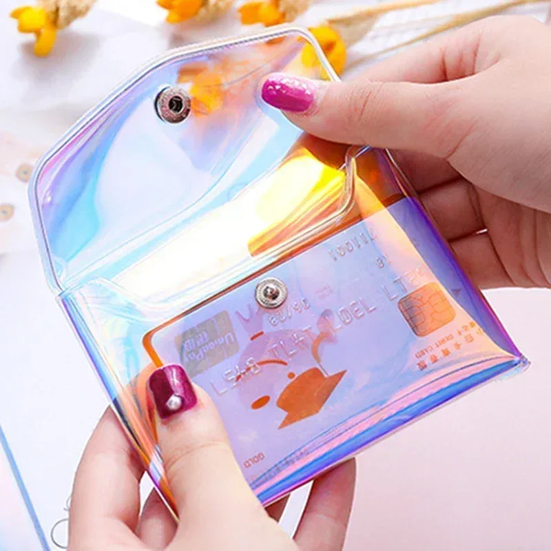 sac à cosmétiques transparent laser pour femmes, trousse à crayons de maquillage transparente, organisateur de toilette de voyage, pochette mignonne