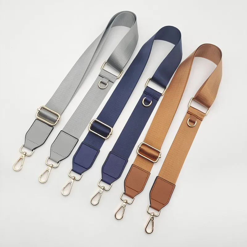 accessoires de sac en nylon de couleur unie, boucle de type d suspendue, petit sac, sangle à bandoulière réglable pour sac à dos, nouvelle collection