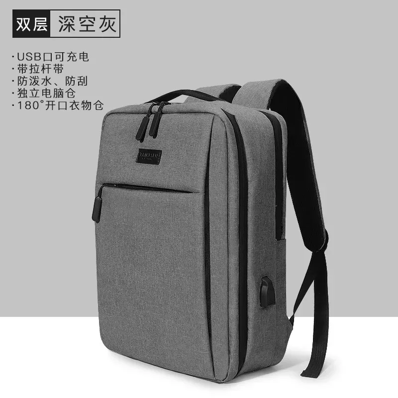 sac à dos pour ordinateur portable de qualité pour hommes et femmes, conception de prise usb, sac de nettoyage scolaire oxford robuste, antivol, sacs à dos de voyage d'affaires, garçon, fille